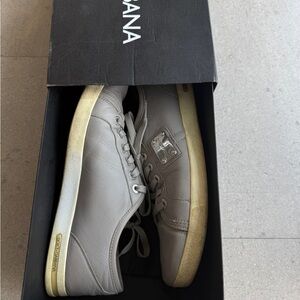 Dolce & Gabbana Men's Gray and Beige Sneakers